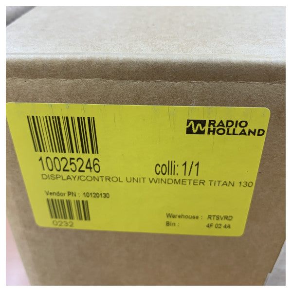 Radio Zeeland TITAN 130 Vindhastighetsindikator Visning og Kontrollenhet - Maritim Navigasjon 