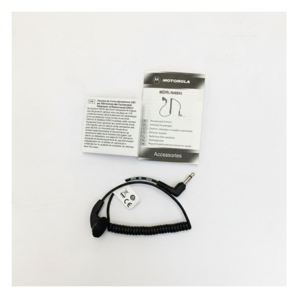 Spiral Kablolu ve 3,5 mm Fişli Motorola MDRLN4885B Kulak İçi Kulaklık 