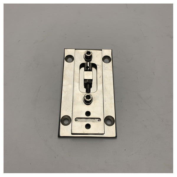 Plaque de porte réglable en acier inoxydable pour usage maritime et extérieur