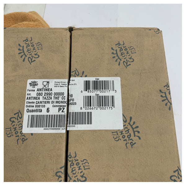 リチャード・ジノリ アンティネア マリンボーンチャイナ ティーカップ＆ソーサー