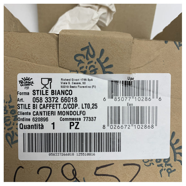 パーシング・リチャード・ジノリ・マリン磁器コーヒーポット0.25L - 058 3372 66018