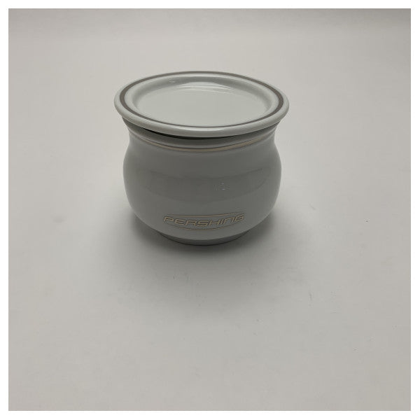 Pershing Richard Ginori White Ceramic Sugar Container with Lid - 058 4278 66018