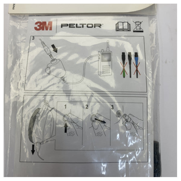 3M Peltor FLX2-35 Kabl għal Icom 2-Pin Angled 