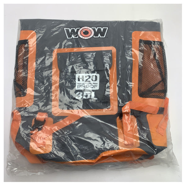 Mochila impermeável WOW H2O 35L cor de laranja - 5110B