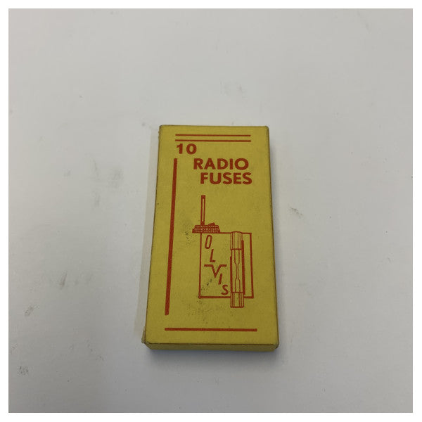 OLVIS Fusibile in vetro 500mA 250V rapido 5x25mm per elettronica marina - Set da 10 