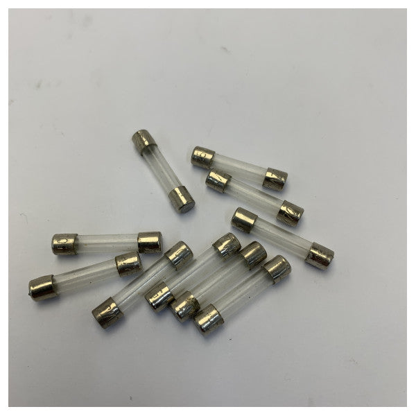 OLVIS Fusibile in vetro 500mA 250V rapido 5x25mm per elettronica marina - Set da 10 