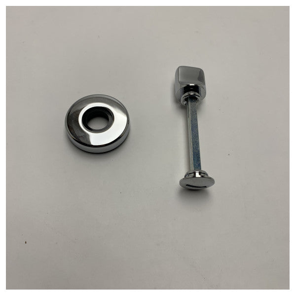 Хромована дверна клямка Olivari з розеткою H107/R6 - міцна фурнітура з морської латуні