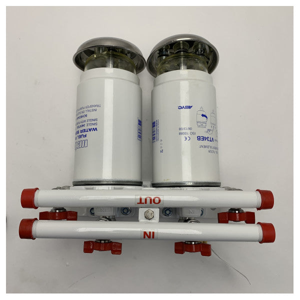 Vetus 75340VTEB ダブル燃料フィルター水セパレーター 620L/h