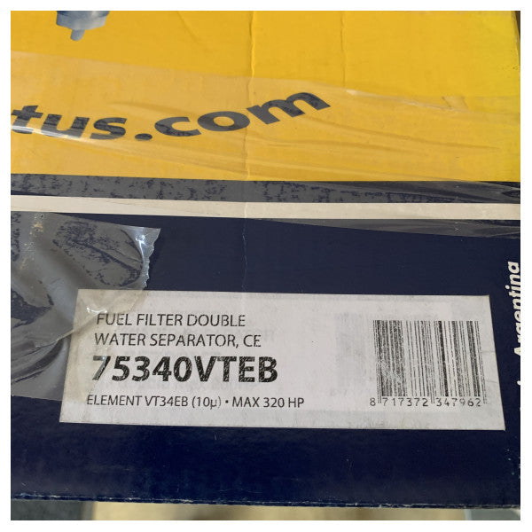 Vetus 75340VTEB двоен филтър за гориво, воден сепаратор 620L/h