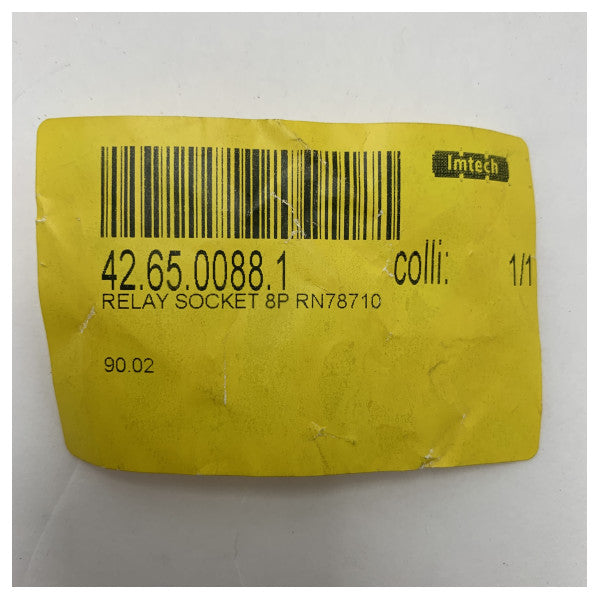 Tomada de relé de 8 pinos de alta qualidade para aplicações marítimas - Conector elétrico durável e resistente às intempéries - RN78710