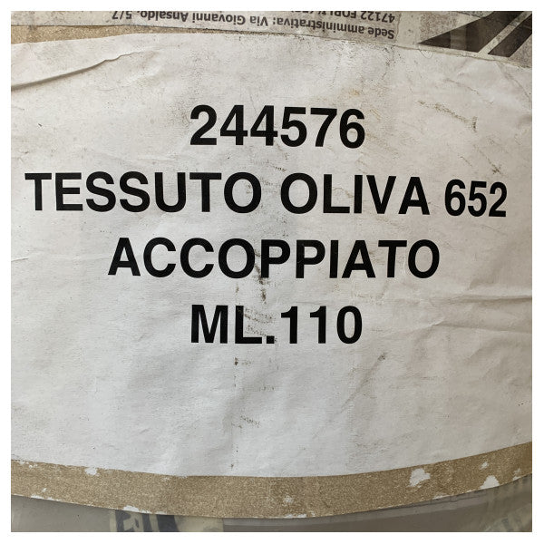 Tessuto Lino Oliva 652 verde alta qualità per tappezzeria 110M 