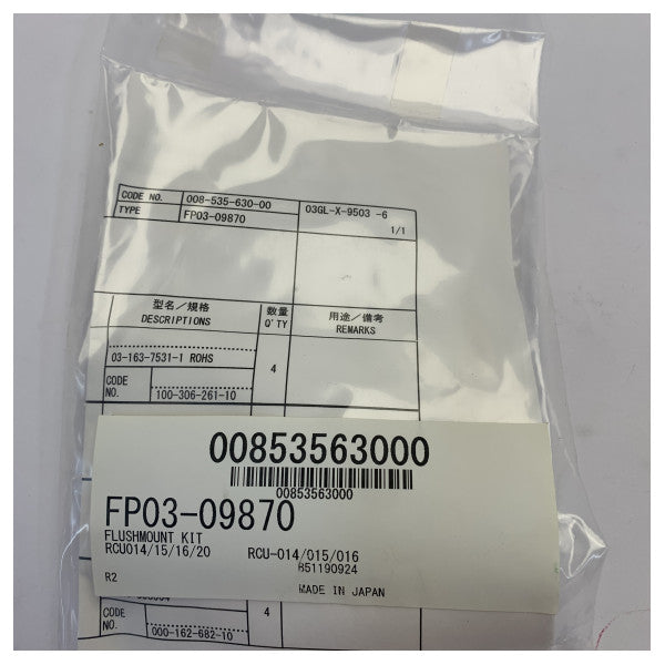 Furuno RCU-014-015-016 Flush Mount Kiti - Deniz Elektroniği Aksesuarı 