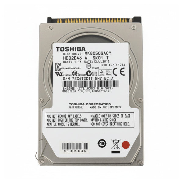 Внутрішній жорсткий диск Toshiba MK8050GACY (HDD) 80 ГБ 