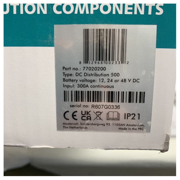 Mastervolt Masterbus DC -Distribution 500 - 77020200