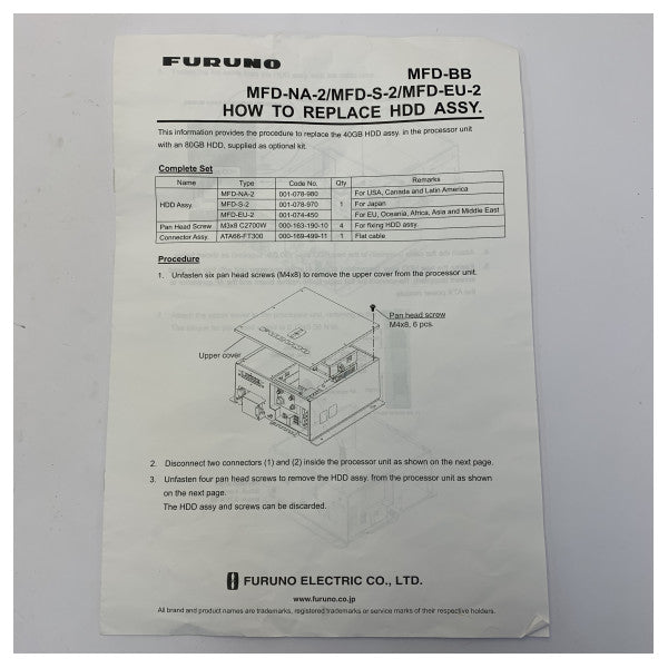 Moduł dysku twardego Toshiba MFD-NA-2 80 GB do wielofunkcyjnego wyświetlacza 