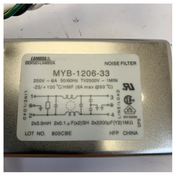 Filtru tal-Ħoss DENSEI-LAMBDA M40-1206-33 