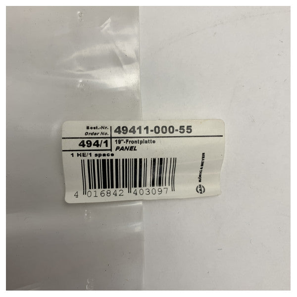 1U Black Steel Rack Panel għall-Kabini Marittimi - Pjanċa ta' Filler Voids 19 Inch 