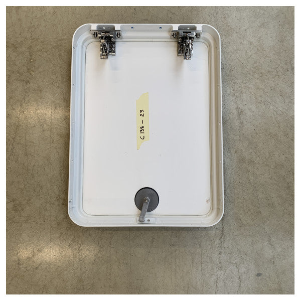 CRN hvid belagt åbning adgangsluge - 425477 