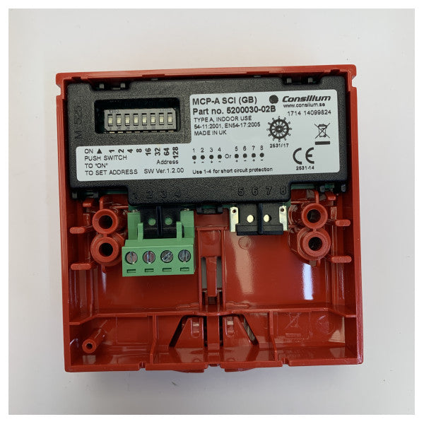 Consilium MCP-SCI-(GB) Manual Fire Call Point Red