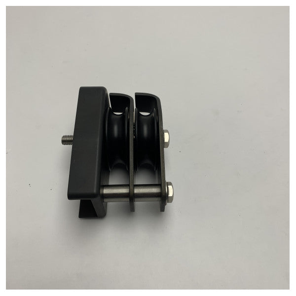 Антал морска степен 691252 блок с ролка с двойни пластмасови шайби за дълготрайна употреба за T-канал 