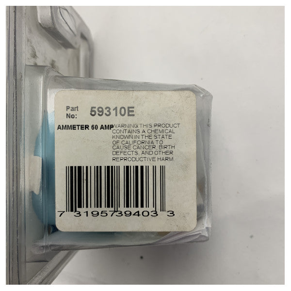 Allpa Teleflex 59310E Morski amperomierz 60A - Wytrzymały, dokładny miernik prądu dla statków 