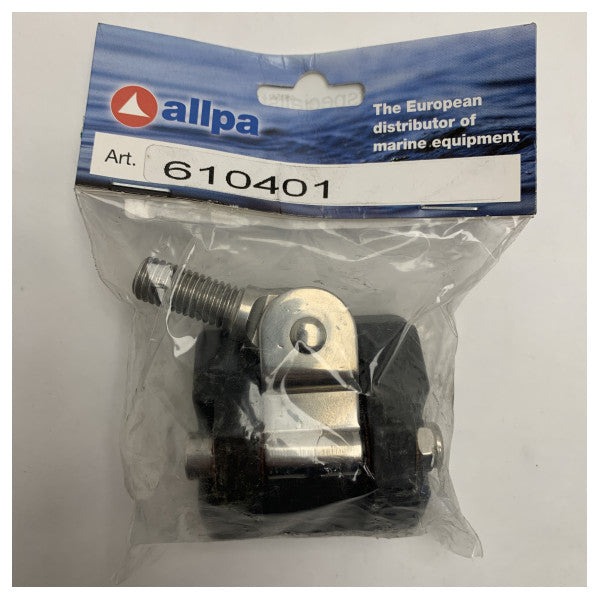 Allpa Antal 610401 czarny pokryty blok do żagli głównych z prowadnicą 