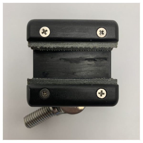 Allpa Antal 610401 czarny pokryty blok do żagli głównych z prowadnicą 