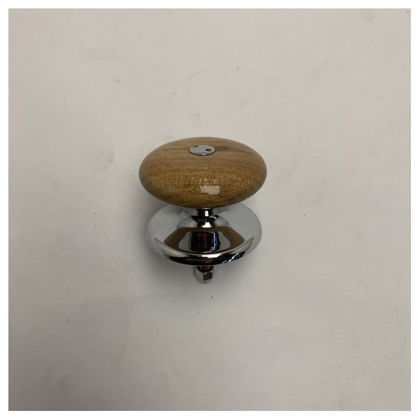 Морська ручка з тикового дерева з поліруваним хромом - міцна ручка управління човном 50 мм 