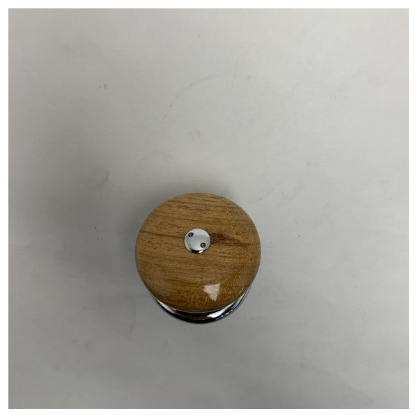 Морська ручка з тикового дерева з поліруваним хромом - міцна ручка управління човном 50 мм 