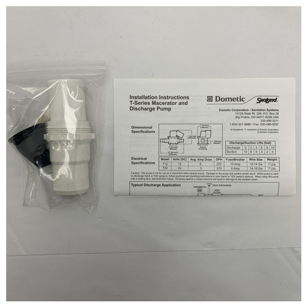 Pompa di mandata Dometic serie T 12V - TS12