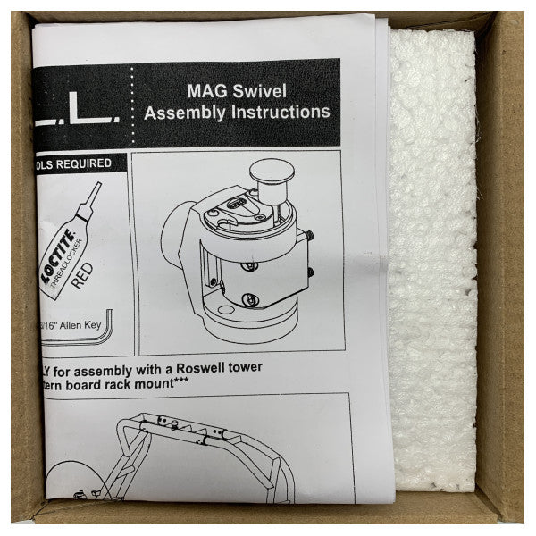 Roswell C910-0049 Морський вертлюг з нержавіючої сталі з системою фіксації - міцний і стійкий до корозії для водних видів спорту