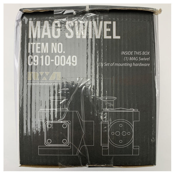 Roswell C910-0049 Морський вертлюг з нержавіючої сталі з системою фіксації - міцний і стійкий до корозії для водних видів спорту