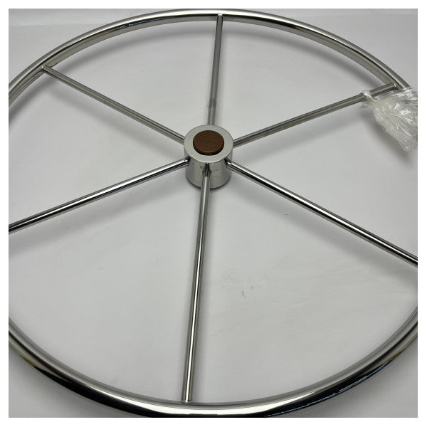 Stazo 800 mm stainless steel steering wheel - 62347