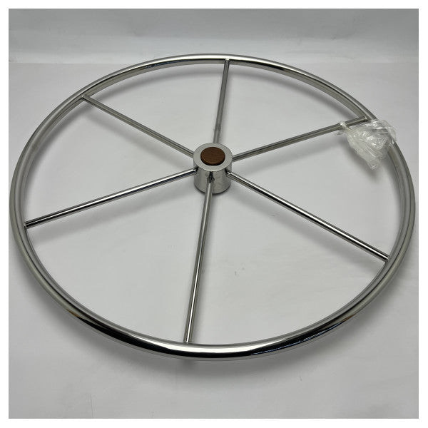 Stazo 800 mm stainless steel steering wheel - 62347