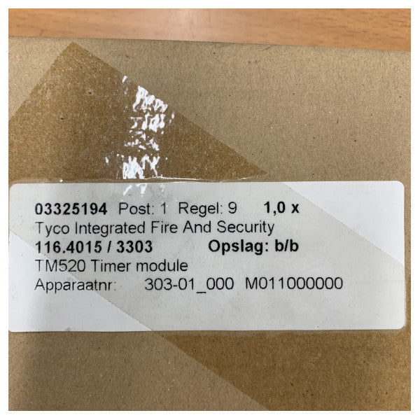 Tyco TM520 Timer Module - Fire and Security Systeem - 557.180.423