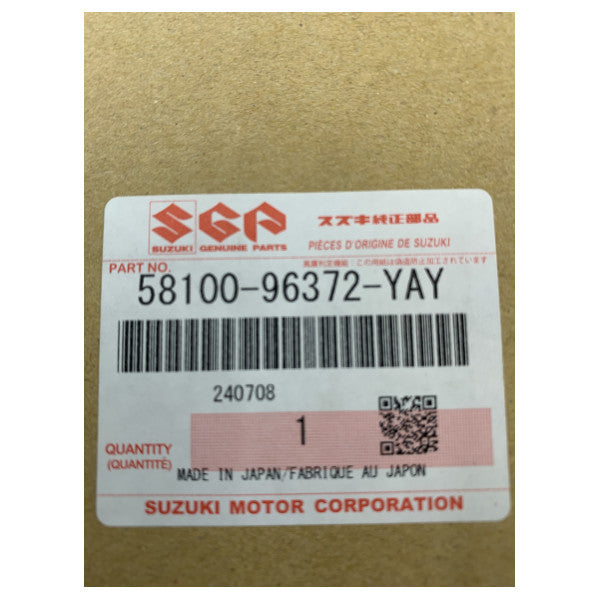 Suzuki 10-1/4 x 10 Aluminium Sort Belagt Marine Propeller - 58100-96372-YAY 