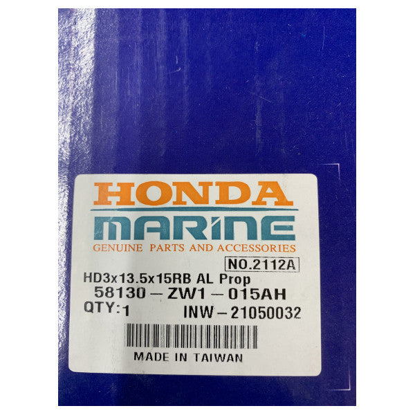 Elica fuoribordo Honda Marine 58130-ZW1-015AH in alluminio a 3 pale destrorsa 