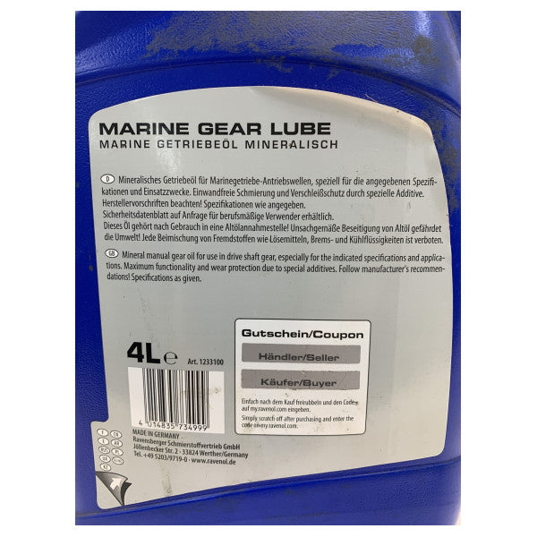 RAVENOL Marine Gear Oil API GL-5 - Højtydende gearolie 
