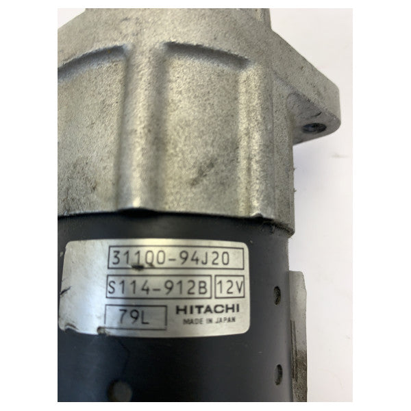 Стартерен мотор Hitachi S114-912B за извънбордов двигател Suzuki DF 9.9-75 к.с. 