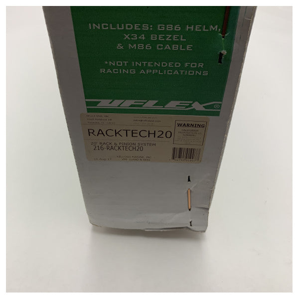 UFLEX Racktech 20 tuuman merirakenteinen ohjausjärjestelmä – Kestävä, helppo asentaa, korroosionkestävä 