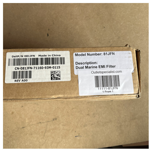 Captec Διπλό φίλτρο EMI Marine 81JFN - Καταστολή ηλεκτρομαγνητικών παρεμβολών υψηλής απόδοσης για ναυτικά ηλεκτρονικά συστήματα