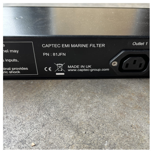 Captec デュアルマリン EMI フィルタ 81JFN - マリンエレクトロニクス用高性能電磁干渉抑制フィルタ