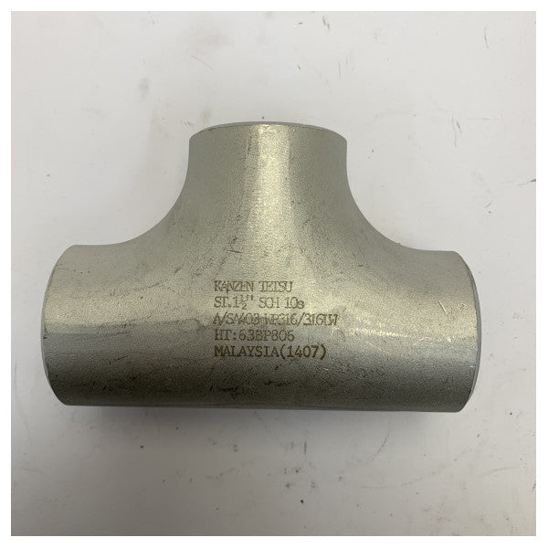 Accesorio en T de acero inoxidable Kanzen Tetsu 63P806 