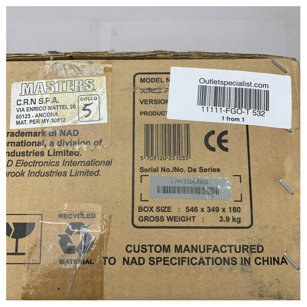 NAD T532 Multi-Region DVD CD Player with MP3 Support for Marine and Home Use