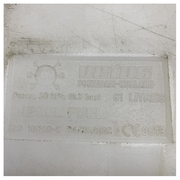 Vetus CE613 Réservoir marin universel en plastique pour carburant et eau pour bateaux 
