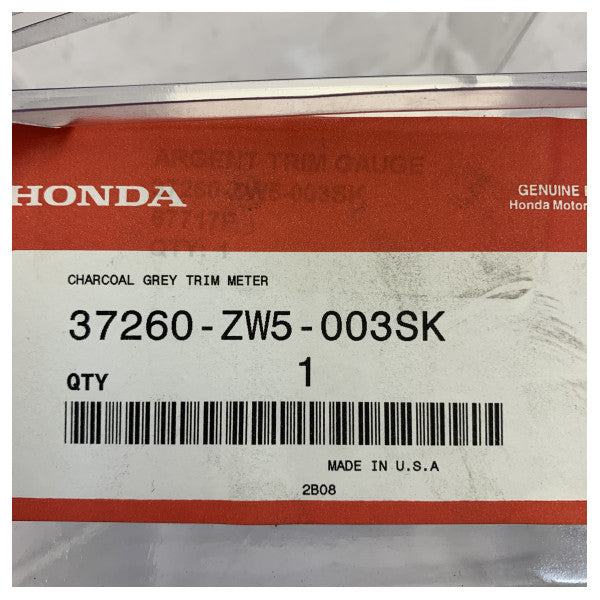 Jauge de trim du moteur Honda Marine 37260-ZW5-003SK Argent 