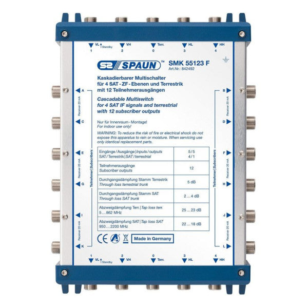 Spaun SMK 55123 F SAT-monitoimikytkin - 842492