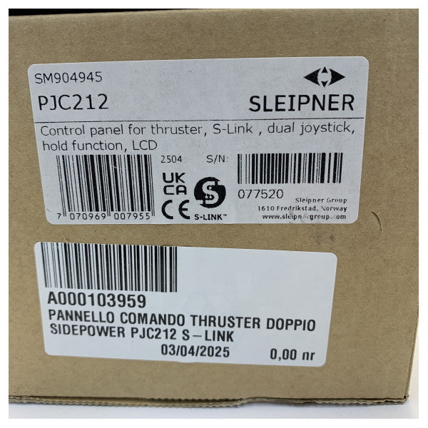 Sleipner Side-Power PJC212 Pro Joystick Proportional Contol Panel