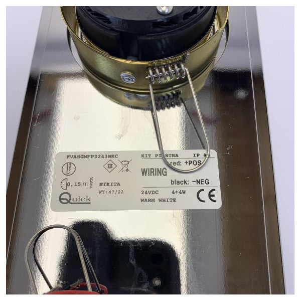 Quick Nikita Double LED Marine Downlight Spot 24V Warm White - FVASGMFP3243NK