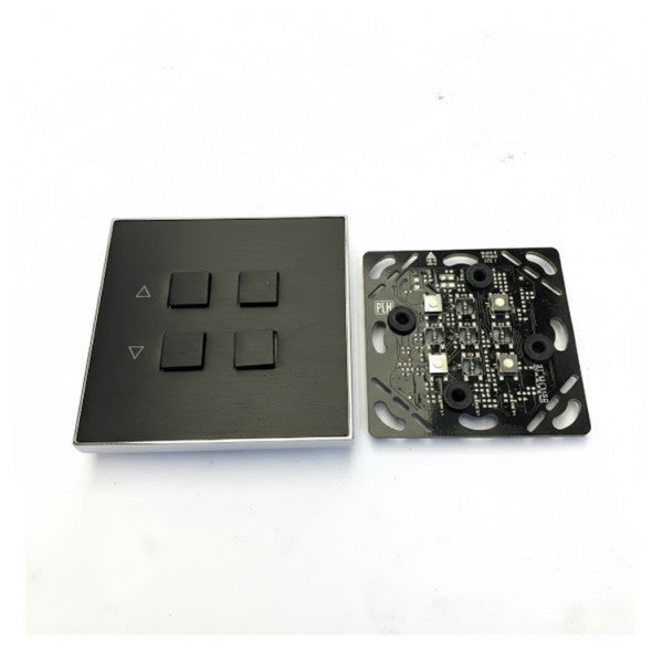 Riva PLH Skin 4-Nappula Levy Kromi Musta Etu - 470819 